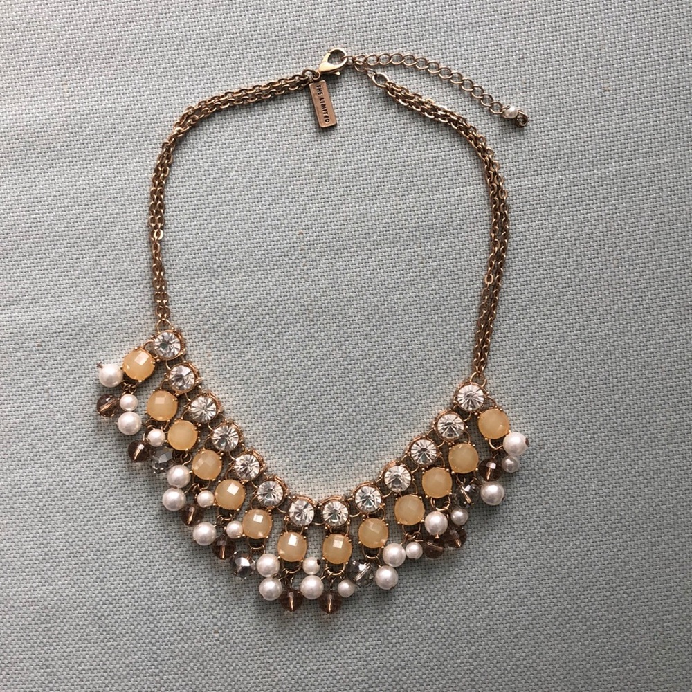 Gold beaded necklace
